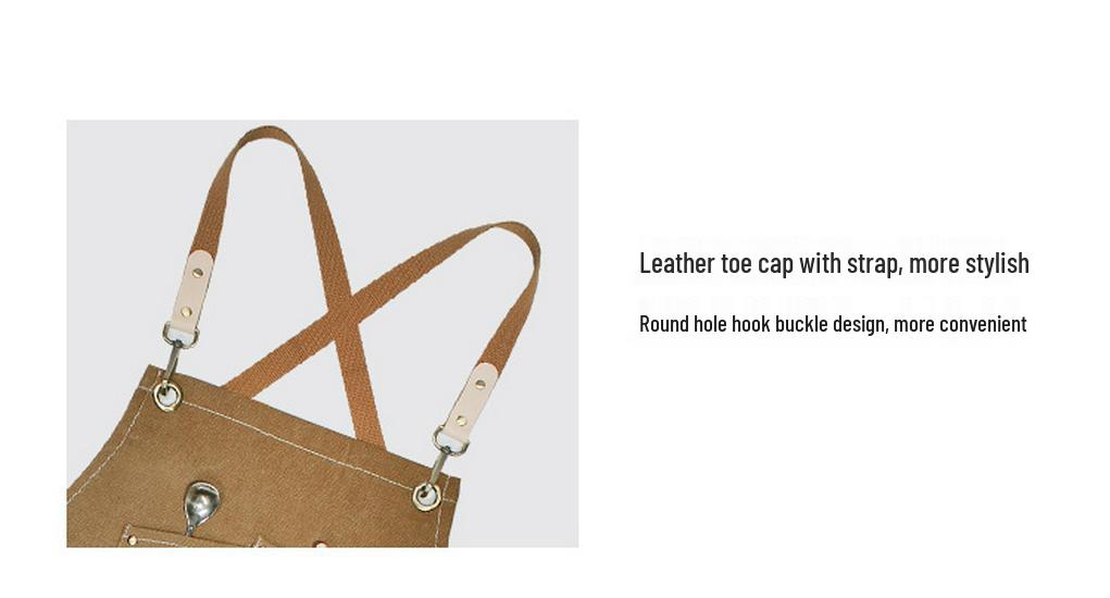 Canvas Denim Apron for Florists, Coffee Shops, and Restaurants - New Fashion Style for Baking & Work.