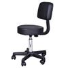 Swivel Salon Chair w/ Padded Seat Back 5 Wheels Adjustable Height Salon Hairdressers Tattoo Spa Rolling Black