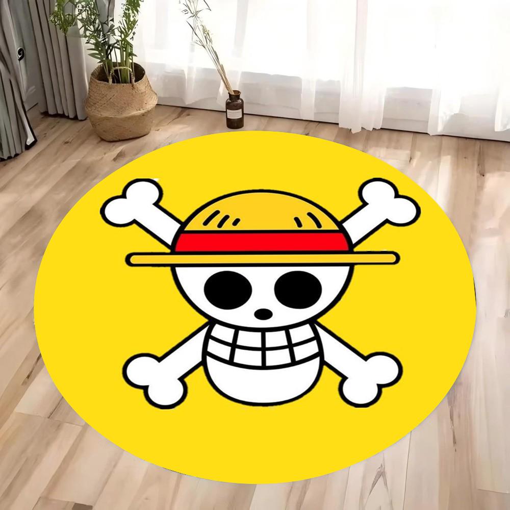 

One Piece Anime Home Circular Carpet Living Room Stylish Bedroom Floor Mat Children s Room Carpet for Anime Lovers Decor 40X40CM