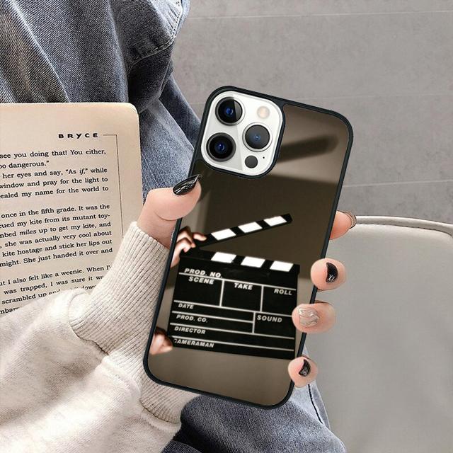 Film Movie Maker Clapper Board Phone Case Cover for iPhone 17 Air 16 16e 15 13 14 11 12 Pro Max Plus Coque Fundas