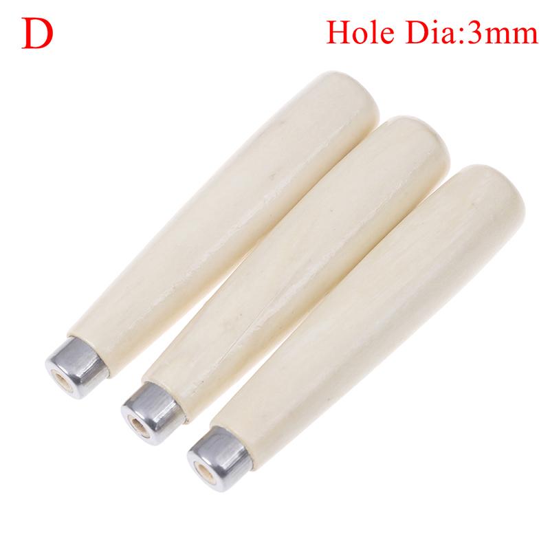 

3 шт. Деревянная ручка для напильника Подходит для домашнего инструмента Кольцо из нержавеющей стали Твердая древесина Сделай сам Подарки D