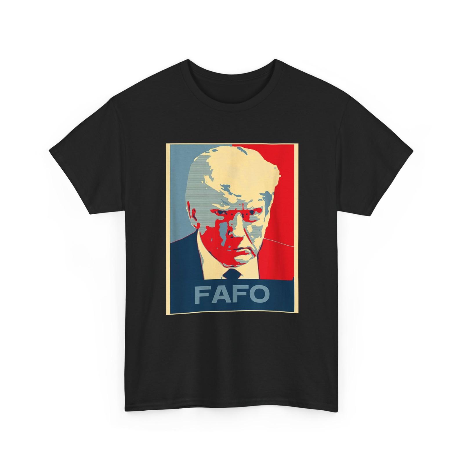 Фотография Дональда Трампа. Футболка FAFO L