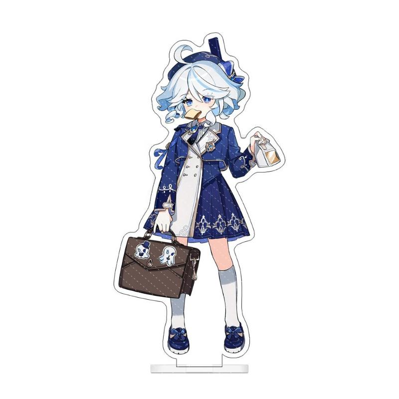 Game Genshin Impact Columbina Furina Focalors Arlecchino The Knave Cosplay Standing Plate Acrylic Figure Stand Accessories Props