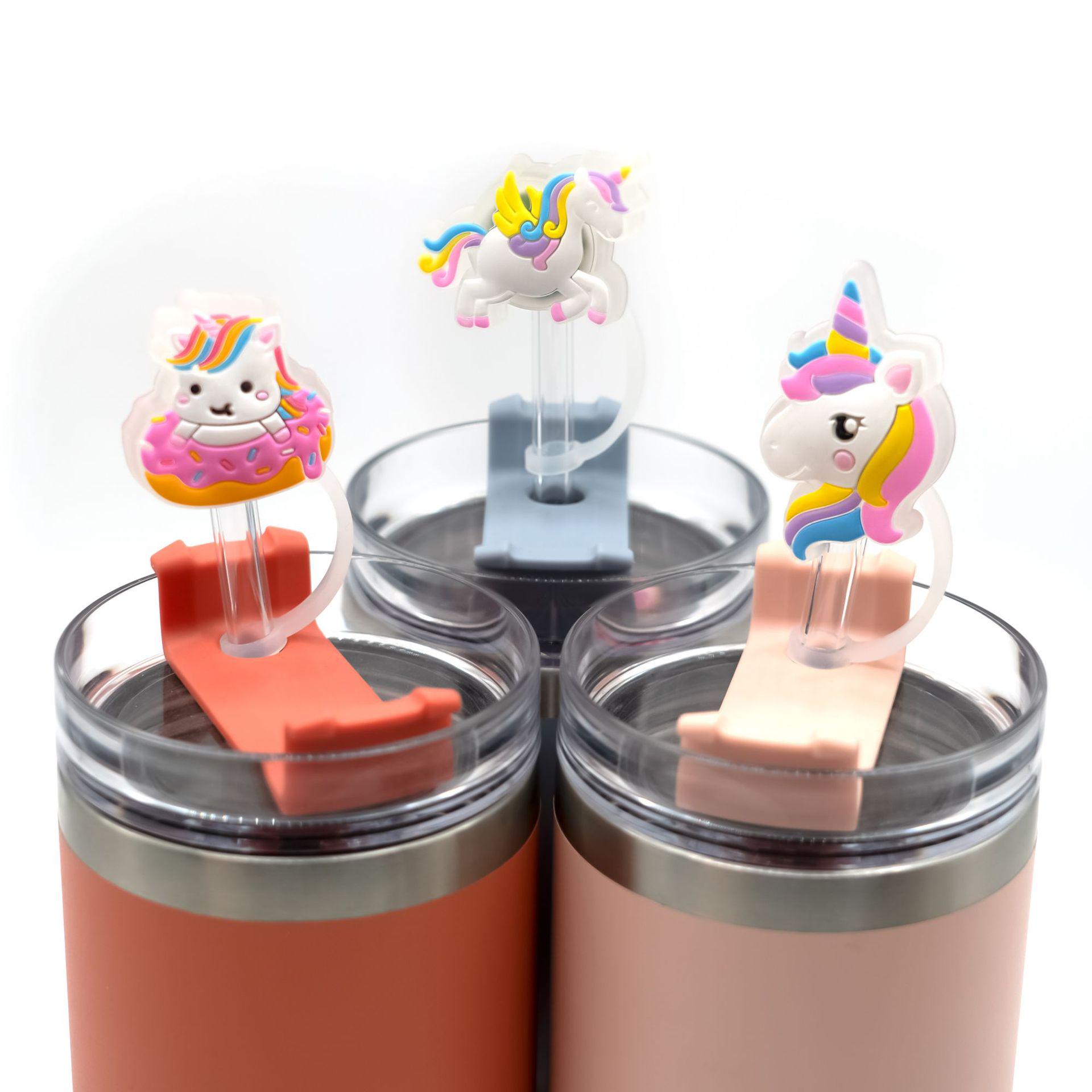 

LED Unicorn Silicone Straw Cap & Dust Plug Straw Accessories 8MM Straw Cap
