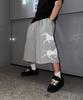 Nodi Twin Horse Bermuda Pants Melange Grey
