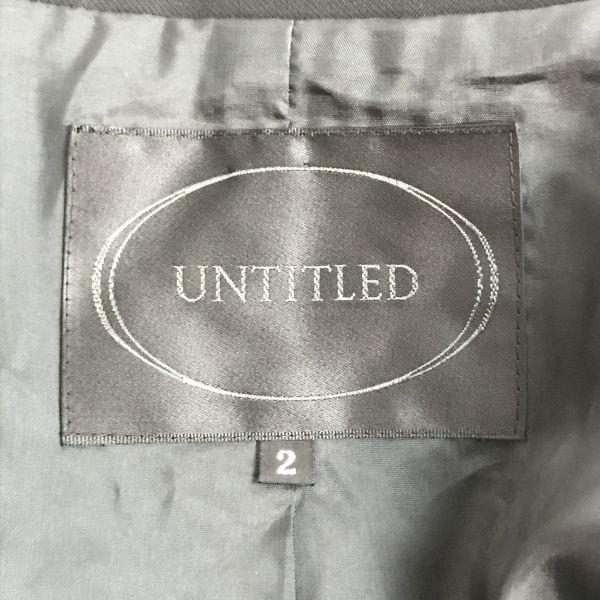 UNTITLED Hergestellt in Japan Hoher Kragen Reißverschluss Blouson Jacke 2 Damen M Schwarz Oberbekleidung Oberteile(GEBRAUCHT)