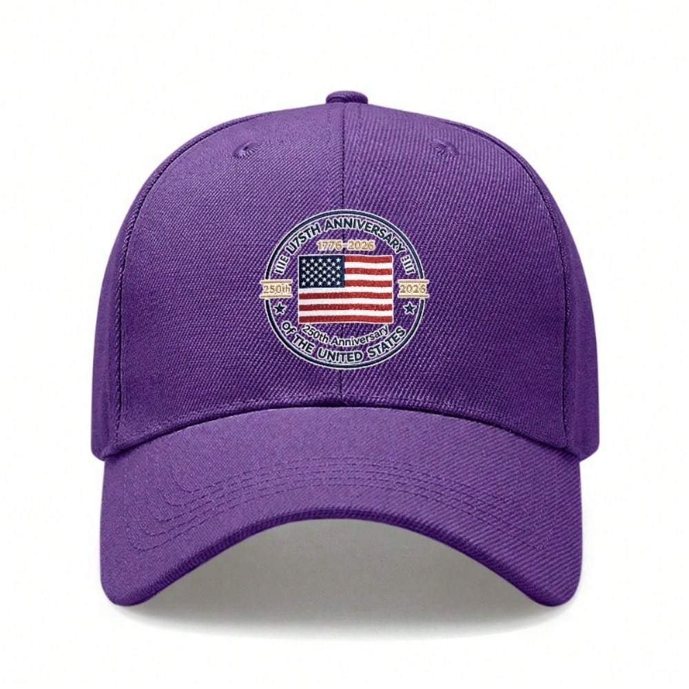 Black Baseball Cap - 250Th Anniversary USA Flag Print Adjustable Breathable Outdoor Sports Hat For Men Women Fation Baseball Cap