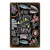 Enjoy Our Garden Kitchen FLowers Metal Tin Sign Farmhouse Home Retro Wall Painting Art Decor Beer Wine Farm Party Poster YL