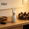 Minimalist Desktop Ornament 3D Printed Reindeer Sculpture, Modern Deer Figurine, Creative Sculpture for Office Holiday Elk Statue Living Room Tabletop