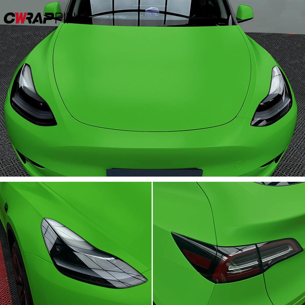 Matte Vinyl Customization Film Sticker Matte Apple Green Self-Adhesive Waterproof Vinyl Wrap Film for Car Tuning Accessories