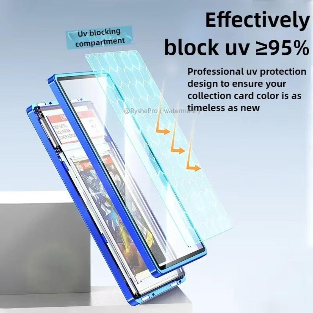 Aluminum Zinc Zinc Alloy PSA/CGC Card Case Magnetic Closure Graded Cards Protect  Table Storage Supplies