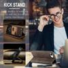 For iPhone 17e PU Leather Flip Wallet Case Magnetic Folio Cover Card Holder Credit Slots Kickstand TPU Shockproof Protective