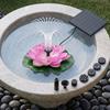 Lotus Zonnefontein Drijvende Lotus Vogelbadfontein Op Zonne-energie Werkende Fontein met Verwisselbare Spuitkoppen voor Tuinvijver Terras Tuin Decoratie