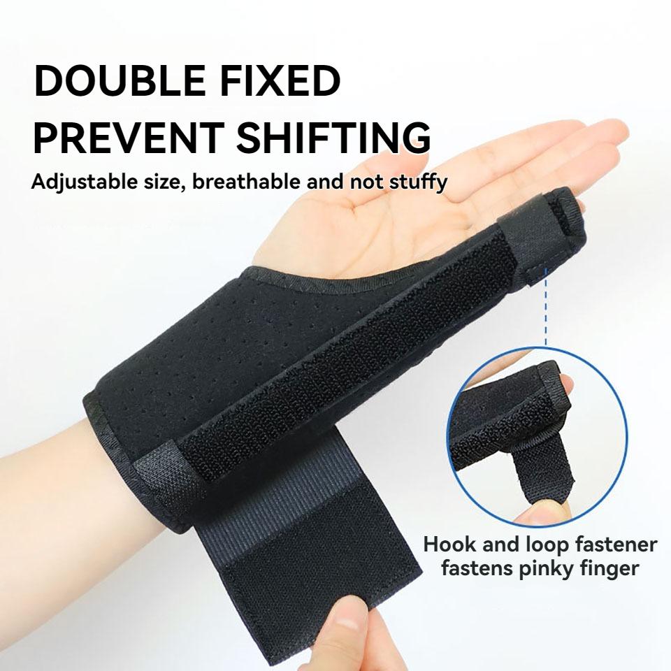 1Pc Finger Protectors Wrap Breathable Finger Guards Right Left Hand Fixation Tendon Sheath Support Aluminum Plate