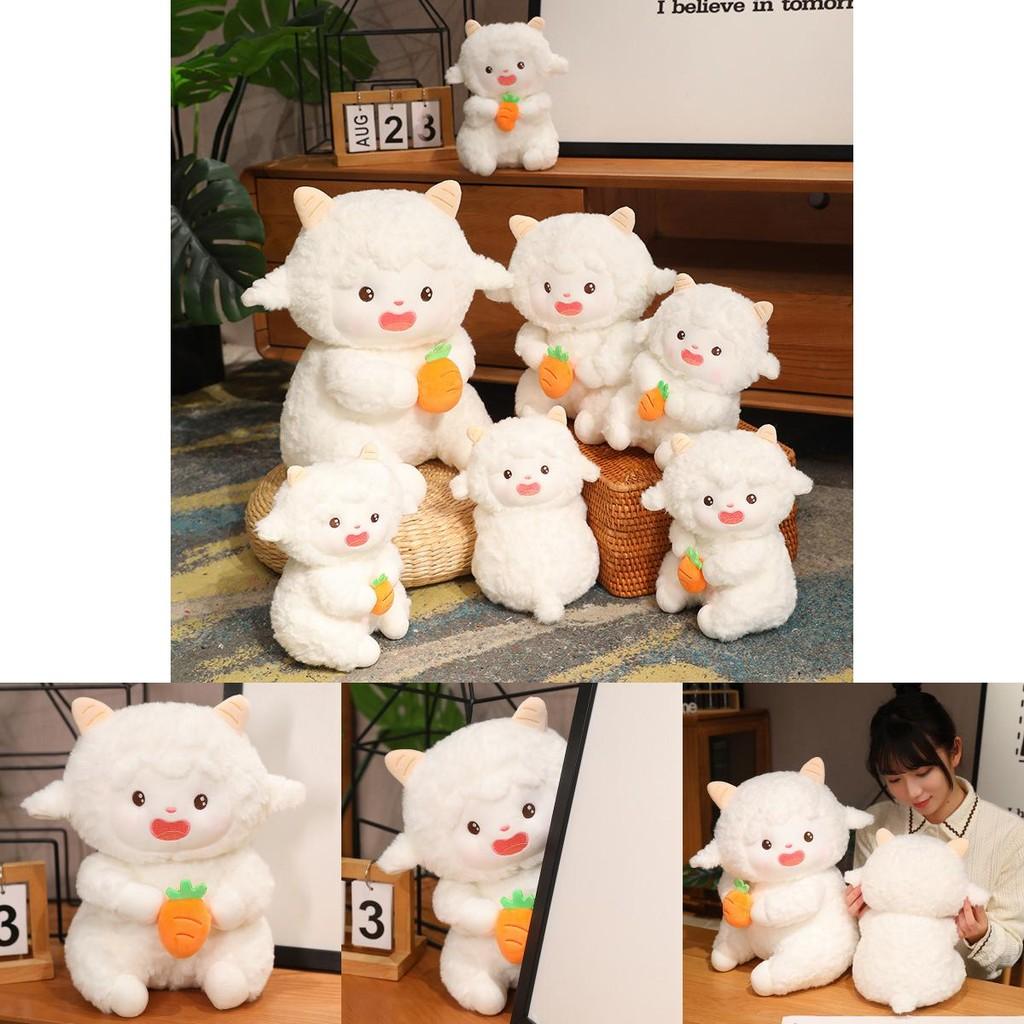 Adorable Jointed Sheep Plush Toy Soft Cuddly Stuffed Animal For Girls Gift
