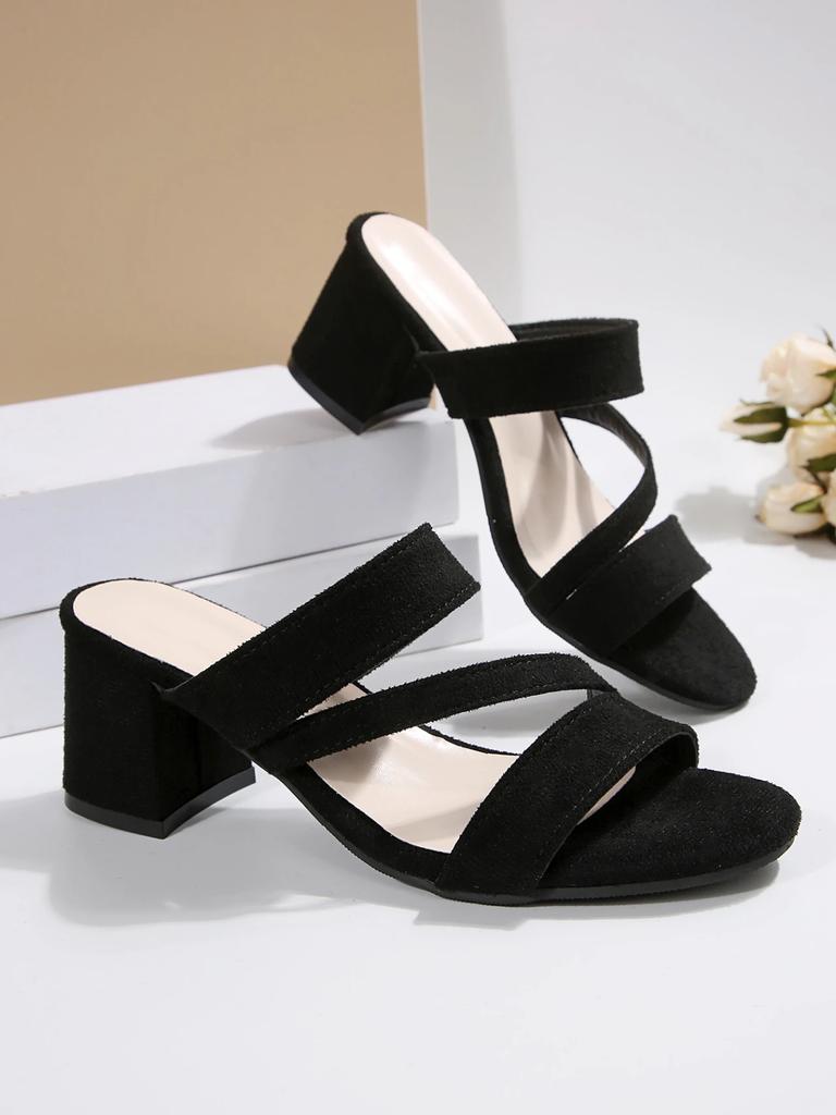 Summer Strap Party Office Red Lady Sandals Casual Women Sandals High Square Heels Peep Toe Shoes for Women Sandalias De Mujer