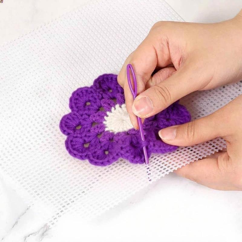 Pack Of Plastic Canvas Fabric Sheets Permanent Crafting Component For Embroidery Sewing Projects