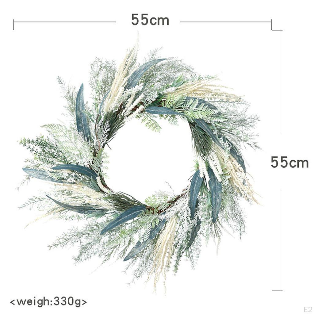 Simulated Leaf Lavender Wreath Front Door Decor Creative 55 cm Spring Flower