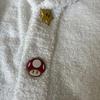 GELATO PIQUE X Super Mario Bros Unisex Cardigan White Long Sleeve Used Good FS