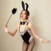 Sexy Lingerie Velvet Bunny Uniform Three-Point Onesie Cosplay Seduction Suit