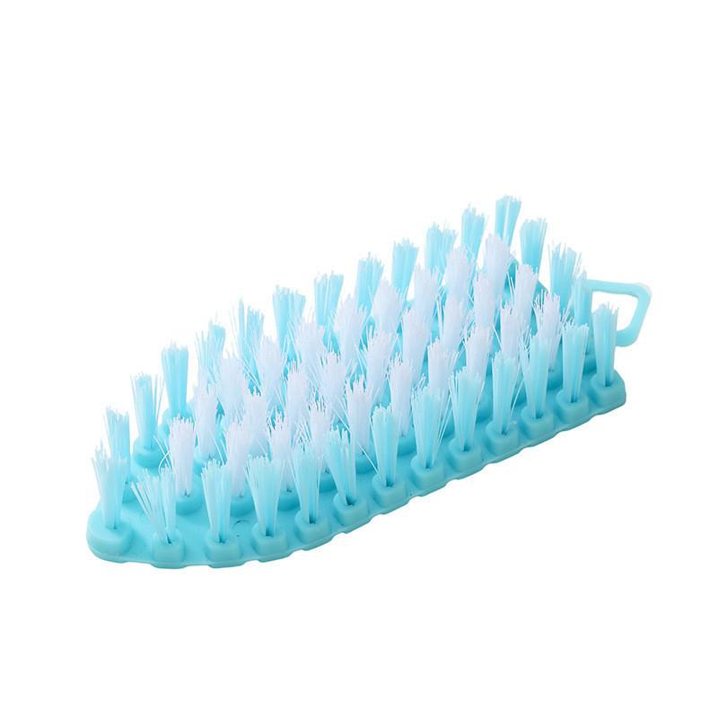 Concave Convex Design Folding Shoe Brush Household Cleaning Brush Ring Hanging