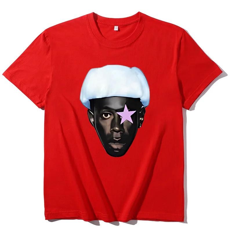 Y2k Style Character Print Men's and Women's Cotton Casual T-shirt Harajuku High Street Retro Full with Round Neck Loose Top