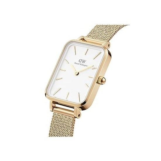 Daniel Wellington DW Womens Watch Quadro 20X26 Pressed Evergold G White Square Brand Stylish Cute Female Popular Gift Simple Luxury
