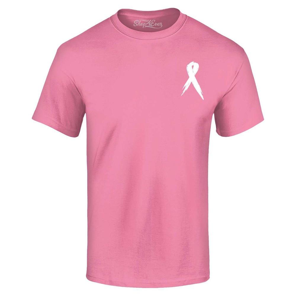Breast Cancer Awareness White Ribbon Pocket T-shirt 0 Shirt