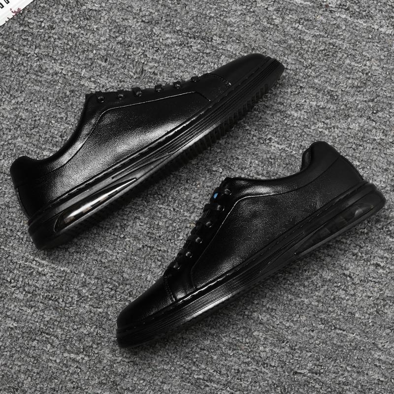 Fashion Classic  Men's Leather Casual Shoes Lightweight Men's Business Shoes Simple White Wear-resistant Outdoor Hiking Shoes