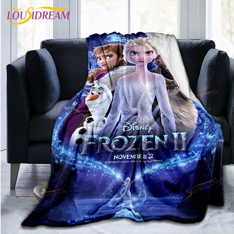 Frozen patroon plaid Deken Bank Quilt Overtrek Reis Beddengoed Outlet Plaid Deken Flanellen Deken Sprei