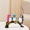 Beautiful Resin Owl Family Decorative Statue for Home Decor (Multicolor), 20L X 7W X 14.5H CM