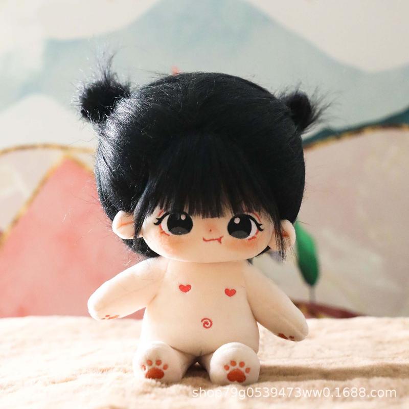 Kawaii Plush Cotton Doll Idol Stuffed Super Star Figure Dolls Cute Fat Body Cherry Blossoms Girl Doll Can Change Clothes Gift