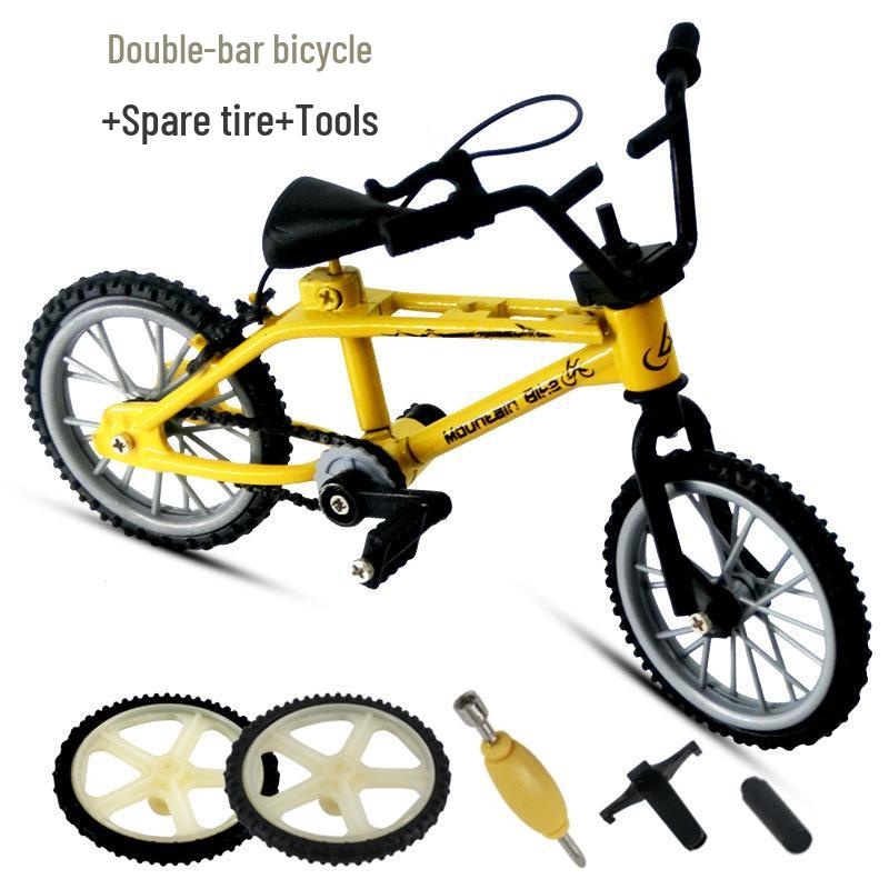 Mini Alloy Finger Bicycle Toy - Creative Desktop Simulation Game