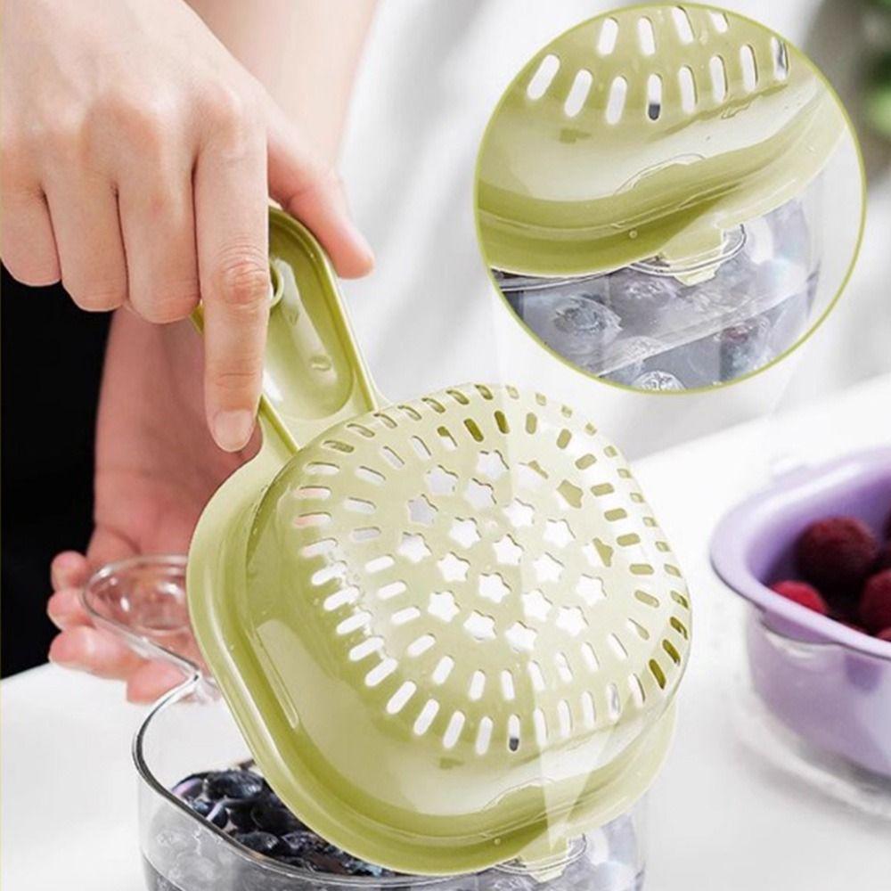 2 in 1 Drain Basket Cute Drainage Bowl Space-saving Cartoon Colander Kitchen