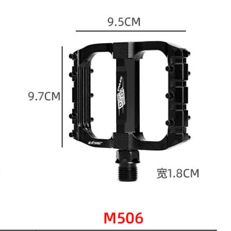 

ENLEE Bicycle Pedals Aluminum Alloy DU Bearing Pedals, Aluminum Alloy Mountain Bike Pedals, Cycling Pedals 506 чорний