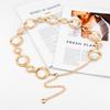 Fashionable and Noble Temperament Metal Waist Chain Women's European and American Dress Ring Accessories Design Belt Women's Style