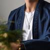 Ancient Hollow Charm Necklace For Holding Sacred Scroll Engraved Intricate Design Matte Finish Black Strap Included