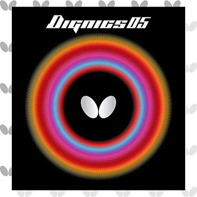 Butterfly Dignics 05 High Tension Inverted Rubber, Red, Thick, 06040
