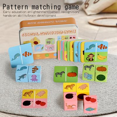 Pattern Puzzle Toy Matching Game Set Early For Shape Recognition And Brain Development 3 Matching Set Gift Options With Iron Box