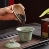 Huang Ru Travel Tea Set Portable Outdoor Camping Tea Bowl Kuaike Cup One Pot Three Cups Gift Box