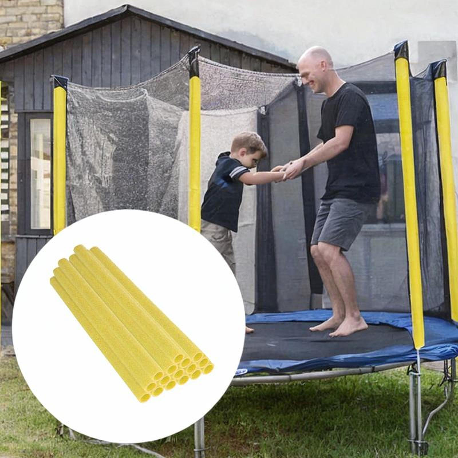 

12 штук Поролонові рукави для батутних стійок, Чохли для батутних стійок, М які, Легкі, Захист жовтий