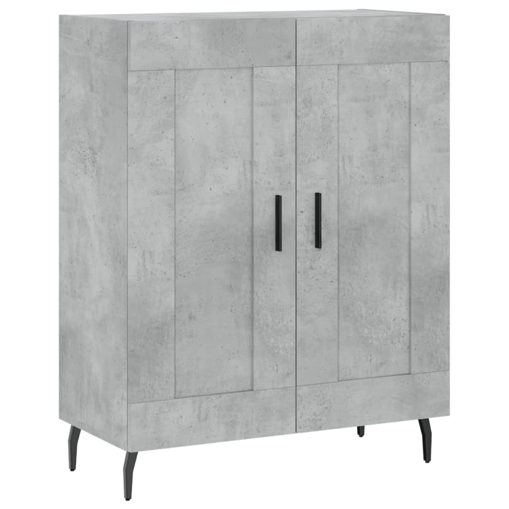 Highboard Concrete Grey 69.5 x 34 x 180 cm Particleboard