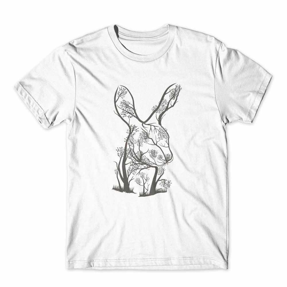 

Wild Trees in Rabit T-Shirt 100% Cotton Premium Tee NEW 4XL
