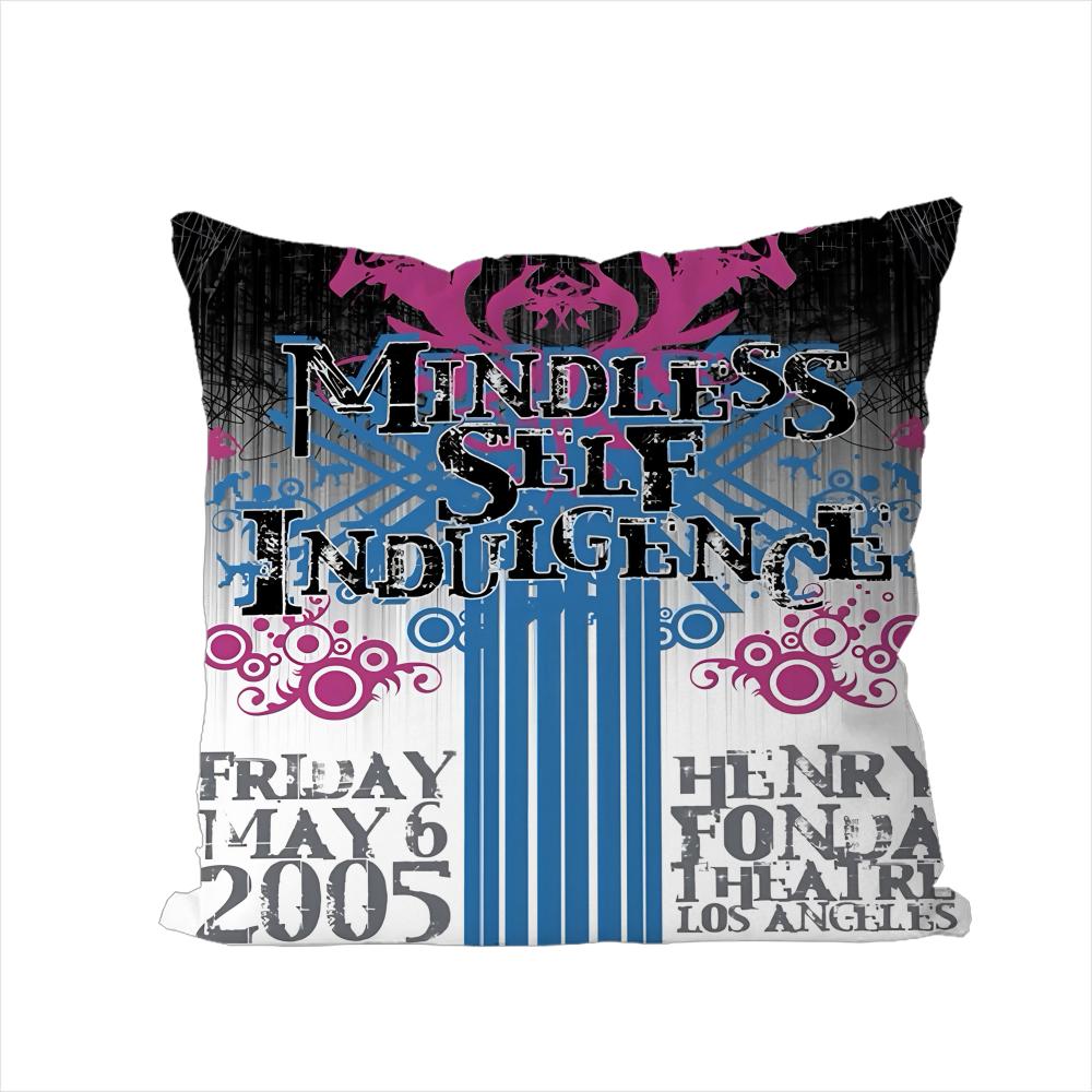 

Band MMindless Self Indulgence Pillow Case For Car Sofa Decorative Home Doublesided Print Plush Square Throw Pillow Cushion Co 30x30cm
