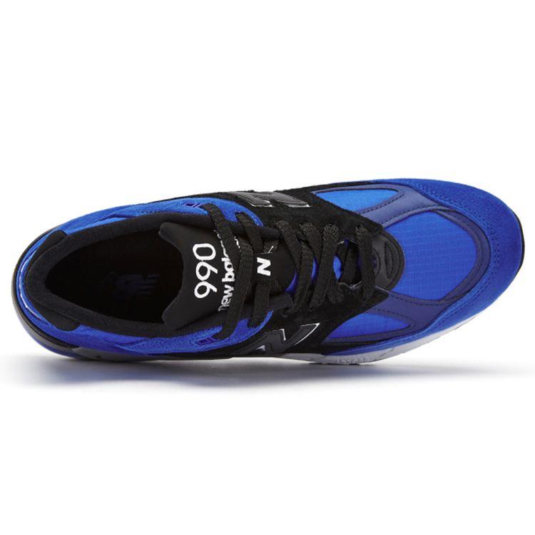 New Balance 990v2 Made In USA Blue Suede Men Sneakers Black M990PL2