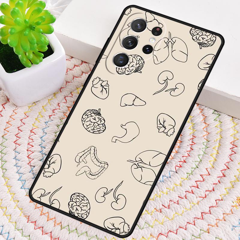

Medical Human Organs Brain Kidney Silicone Phone Case For Samsung Galaxy note 10 pro S26 S25 S24 S23 S22 S21 Plus Ultra Cover Galaxy S26 Plus