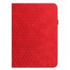 For iPad 10.9 (2022) Leather Case Rotatable Honeycomb Imprinted Shockproof Tablet Cover with Stand