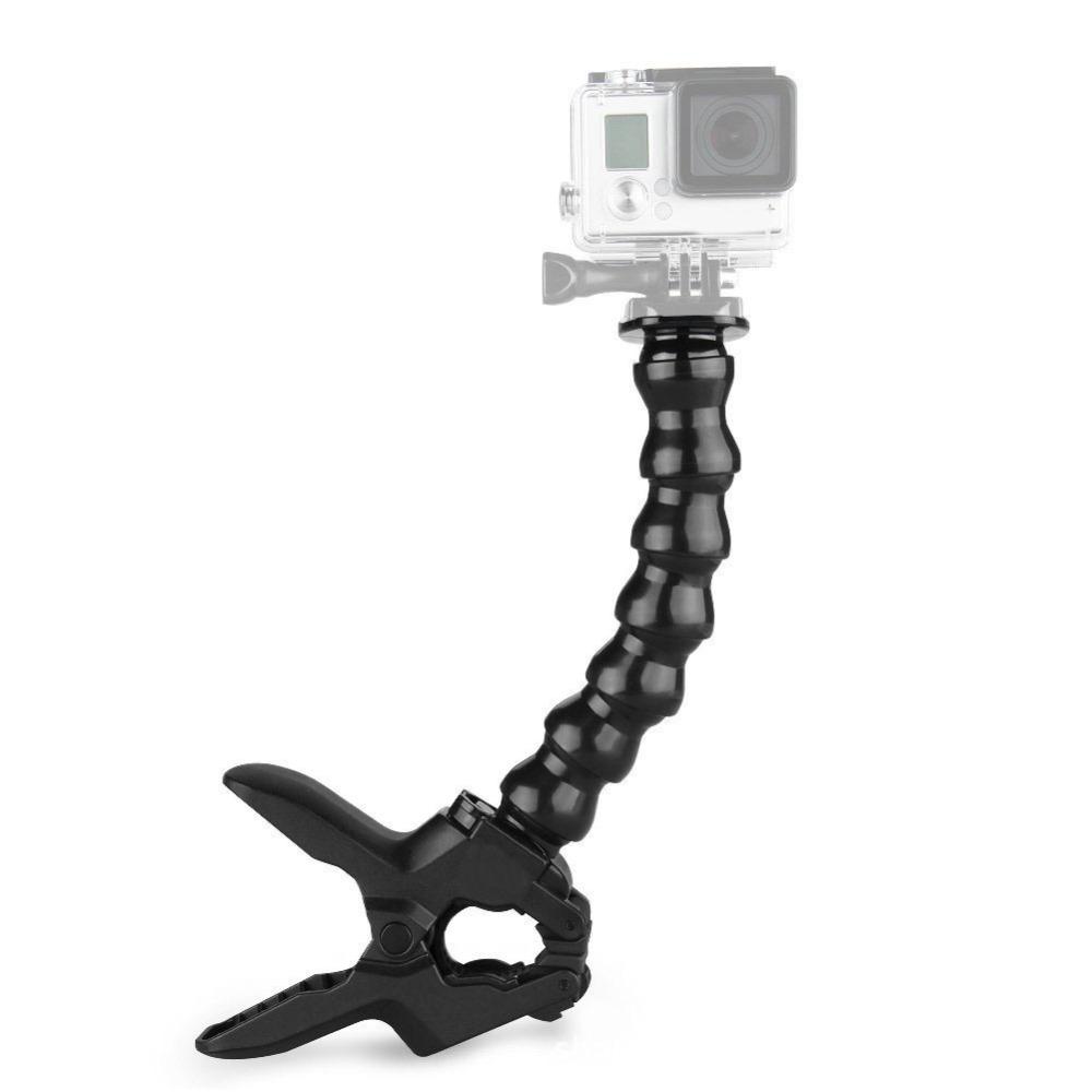 

Universal Gooseneck Jaws Adjustable Camera Support for GoPro/DJI Osmo Action/Insta360 Vlogging 1