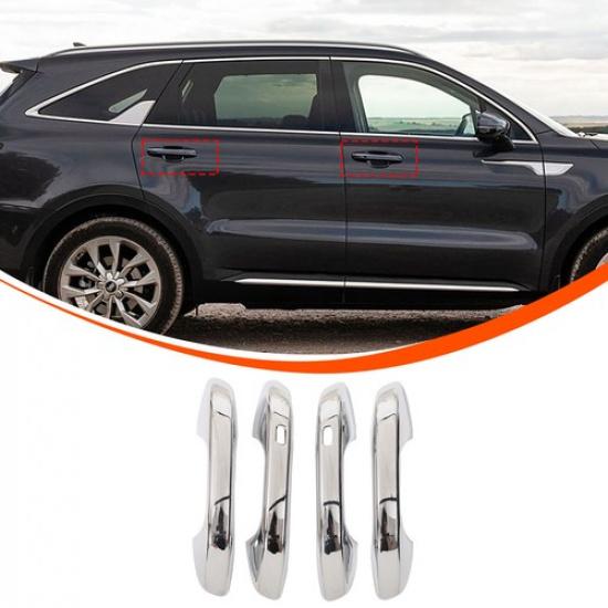 Chrom ABS Außen Türgriff Abdeckung Zierleiste Für Kia Sorento MQ4 -
