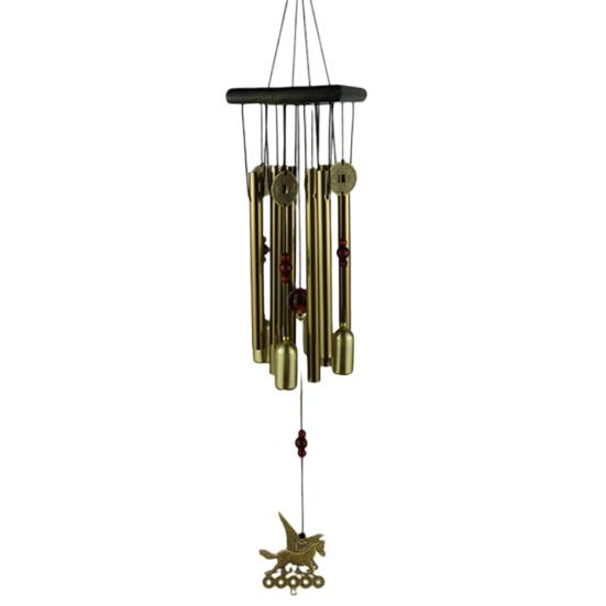Wind Chime for Outside Butterfly/Horse/Fan/Ship Metal Tube Windchime for Patio Yard Porch Hanging Decoration Housewarming Gift for Men Women